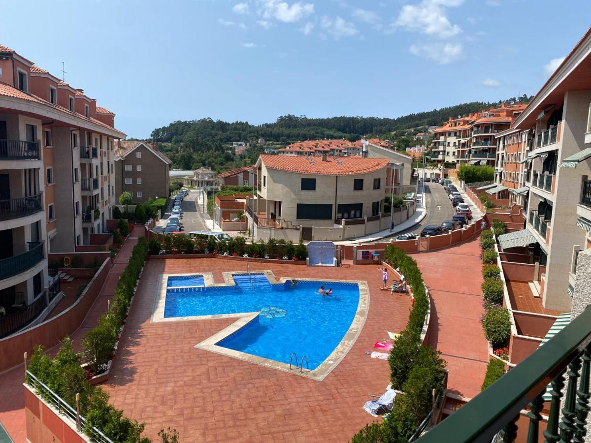 Apartamento Con Vistas Al Mar, Piscina Y Parking Apartment Sanxenxo Ngoại thất bức ảnh