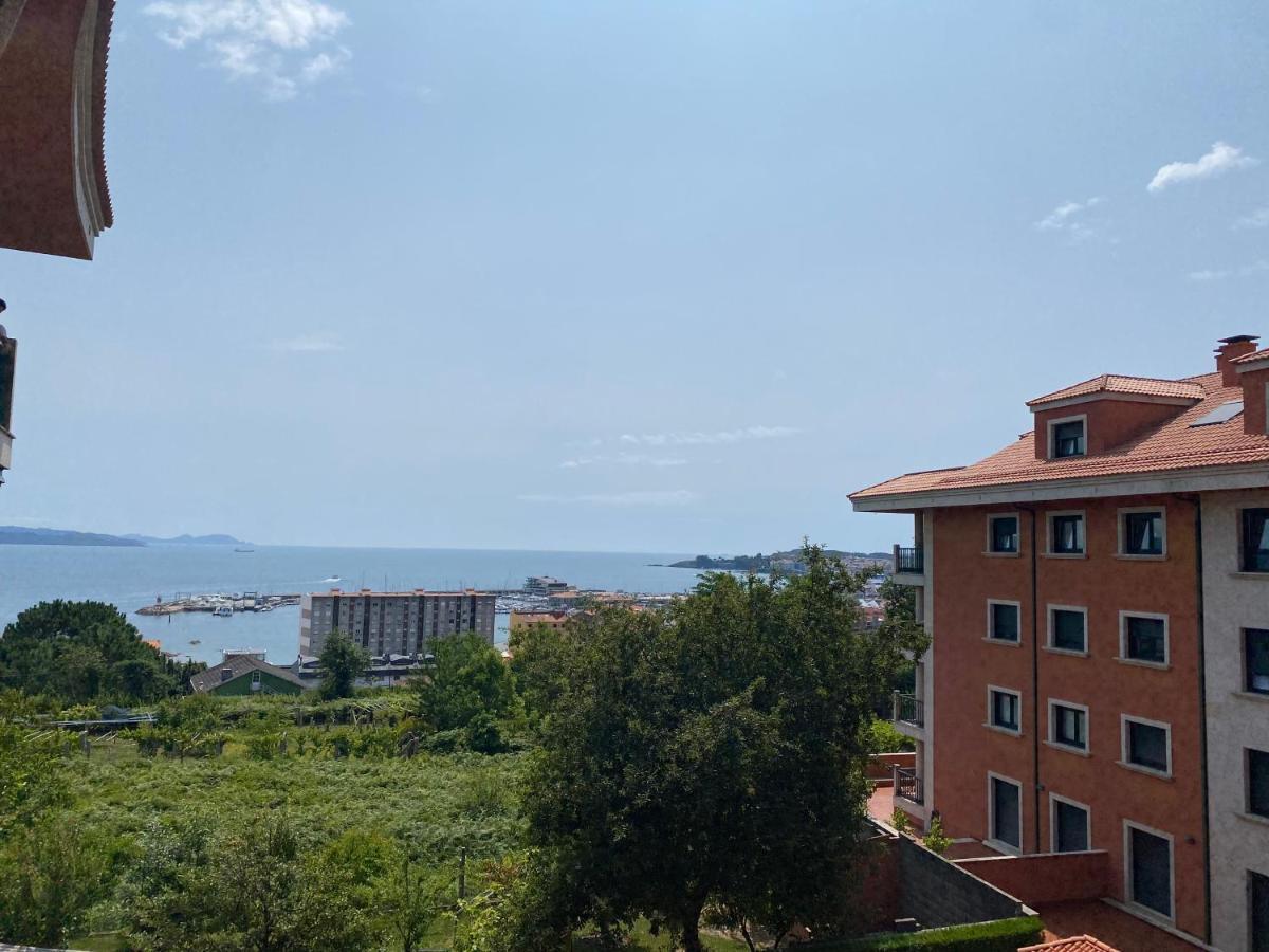 Apartamento Con Vistas Al Mar, Piscina Y Parking Apartment Sanxenxo Ngoại thất bức ảnh